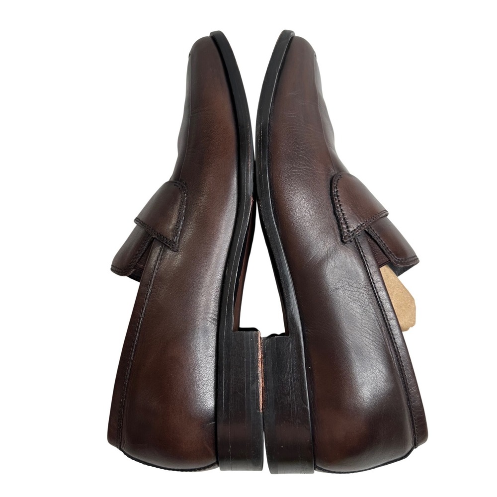 Kenneth Cole New York Net Wealth Brown Leather‎ Loafers Men's 8 Dress Shoes - Picture 4 of 8